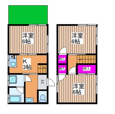 三池大間アパートの物件間取画像